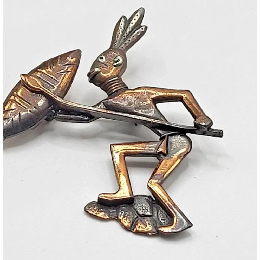 Artisan Novelty Copper Brooch Pin 3in